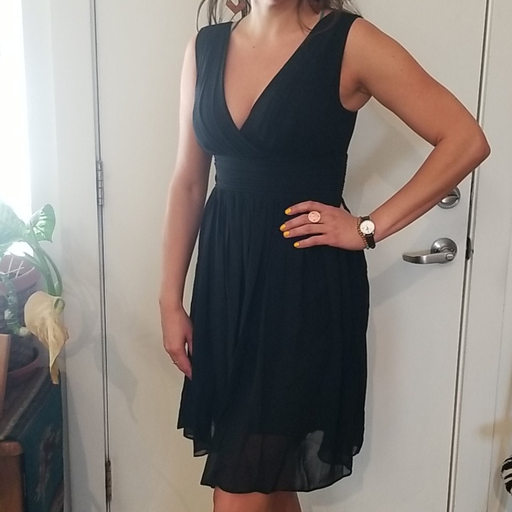 Ever Pretty Black Chiffon Dress Size 6